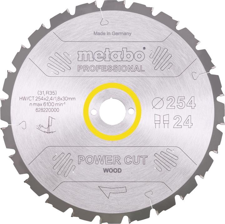 Produktbild Metabo HM-Kreissägeblatt Ø 254 x 30 m