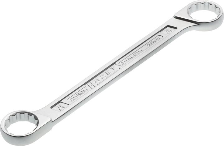 Actual product image HAZET Double box-end wrench 610N-24X26 ∙ Outside 12-point traction profile ∙ 24 x 26 mm (14 mm, 15 mm)