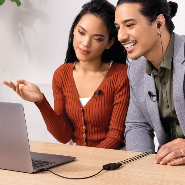 Produktbild RØDE AI-Micro Interface mit 2x Smartlav+ mit 2x WS05 (USB)