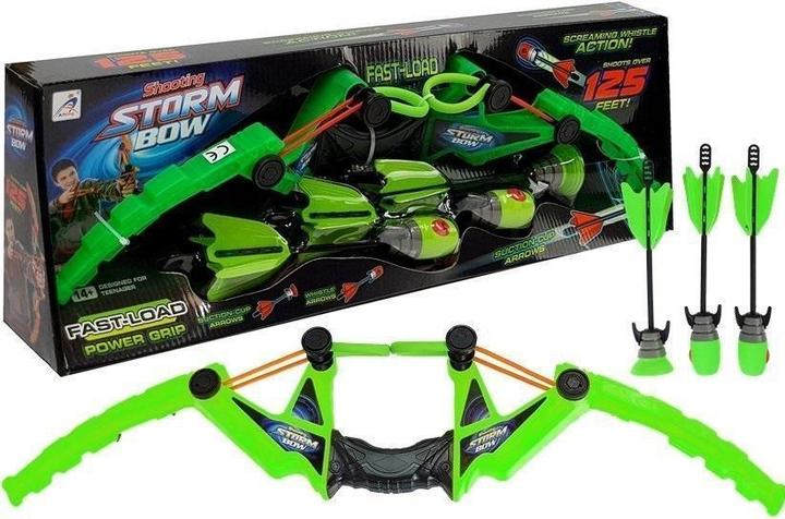 Image du produit Lean Toys Arc + 3 flèches, vert, 58 cm