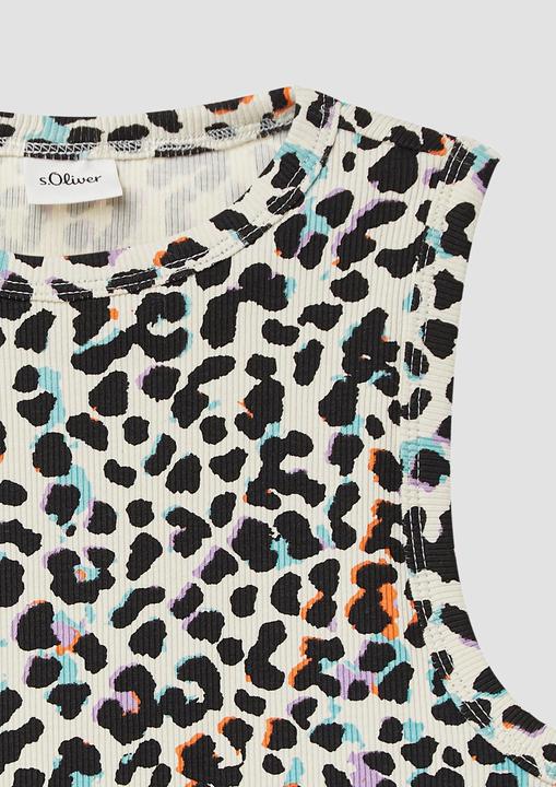 Produktbild S.Oliver T-Shirt Verkürztes Tanktop aus Rippware im Slim Fit (146, 152)