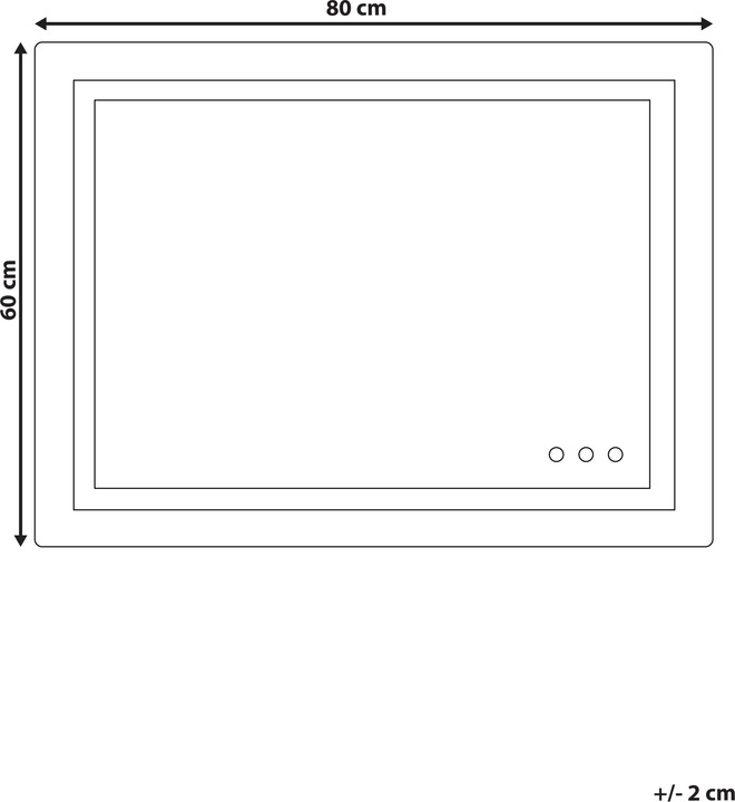Actual product image Beliani Prenois (80 x 60 x 4 cm)