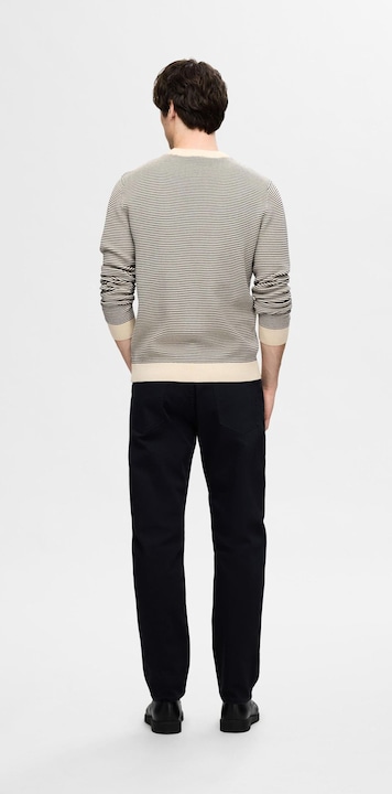 Produktbild Selected Homme Gestreifter Rundhals Strickpullover (XXL)