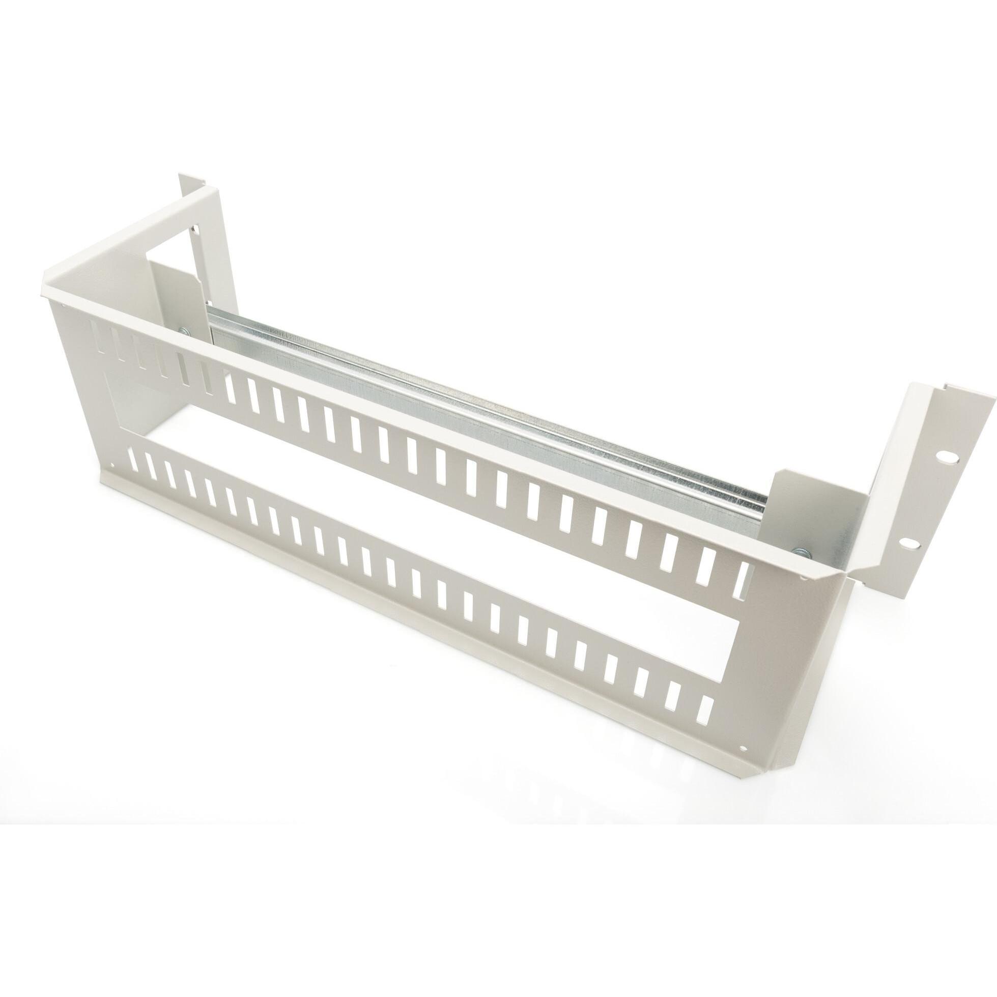 Digitus 483 mm 48.26Cm 19" Top-hat rail support 3U, Accessori per armadio rack, Grigio