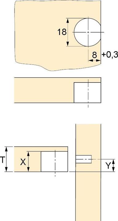 Produktbild Hettich Tablarverbinder (Verbindungsbeschlag, 1 Stk.)