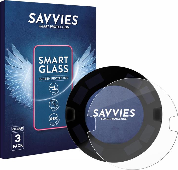 Actual product image Savvies 3x Smart Glass - 9H Hybrid Glass Screen Protector for OOONO P-DISC NO3