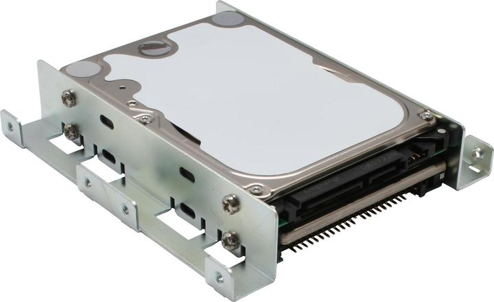 Produktbild InLine ® HDD Einbauschienen, 2x 6,35cm (2.5") zu 8,89cm (3.5"), nur Rahmen und Schrauben, schwarz