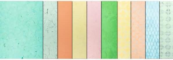 Actual product image Ursus Craft paper Natural Papers 10 pieces, pastel (70 g/m², 10x)