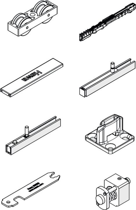 HAWA Komplett-Garnitur Junior 100B Pocket