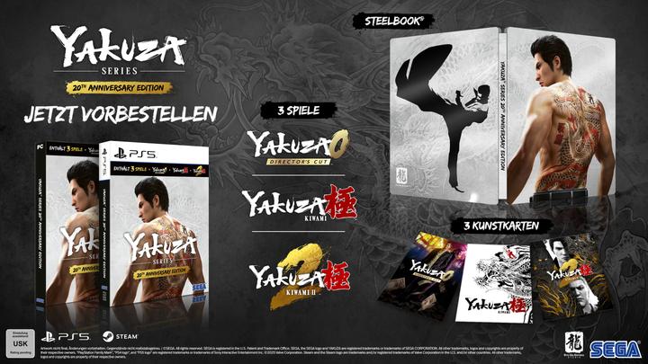Actual product image Sega Yakuza Series 20th Anniversary Edition (CiB) (PC) (PC, Windows)