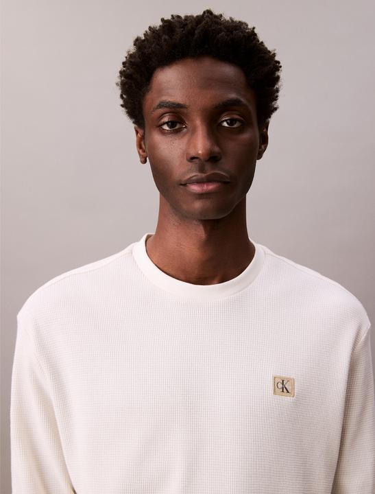 Actual product image Calvin Klein Jeans Ls Waffle Badge Crewnk Tee (L)