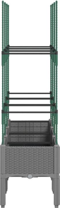 Image du produit vidaXL Bac à plantes avec treillis PP