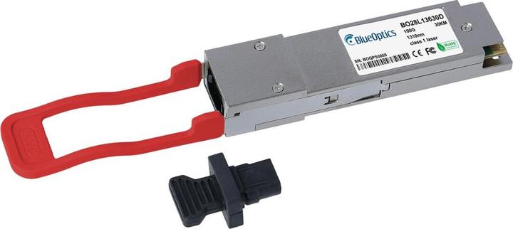 Actual product image BlueOptics Fortinet QSFP28-100G-ER4L Compatible QSFP28 BO28L13630D
