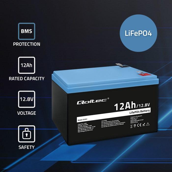 Produktbild Qoltec Versorgungsbatterie (12.80 V, 12 Ah)