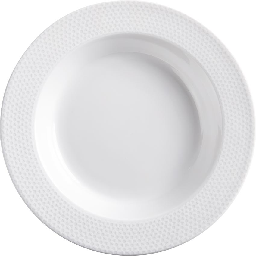 Kahla System Plus Honeycomb Suppenteller, Teller, Weiss