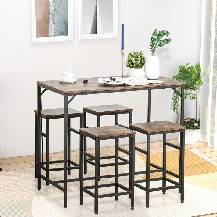 Image du produit Homcom Ensemble de tables de bar (100 x 60 x 88 cm)