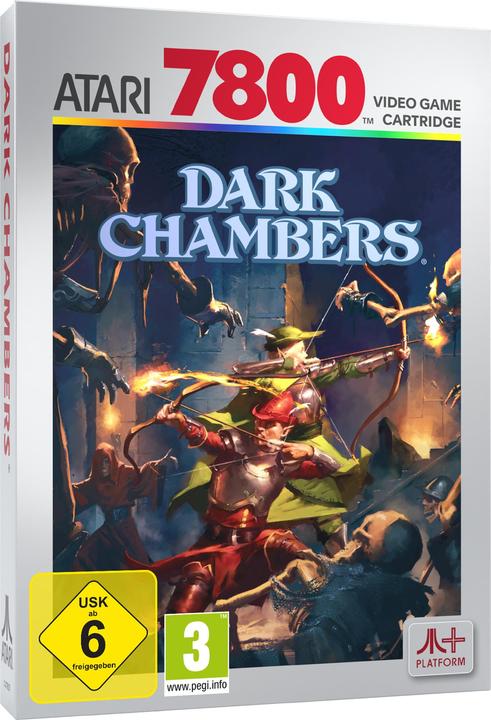Actual product image Plaion Dark Champers (Atari 2600+/7800+/7800) Cartridge (INT) (Atari, EN)