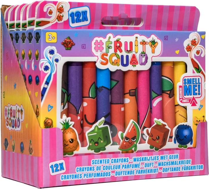 Immagine prodotto Canenco Pastelli a cera profumati Fruitysquad confezione da 12 pezzi (12x)