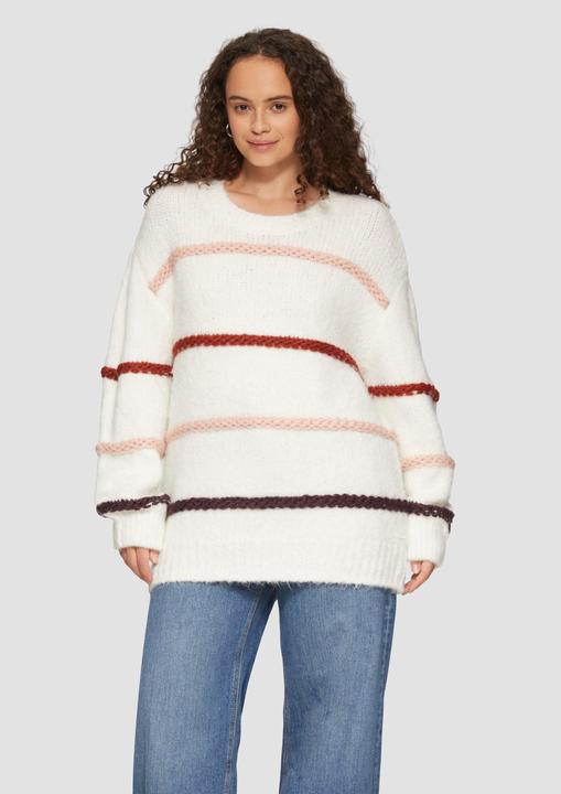Image du produit s.Oliver Strickpullover Flauschiger Pullover mit überschnittenen Schultern (48)