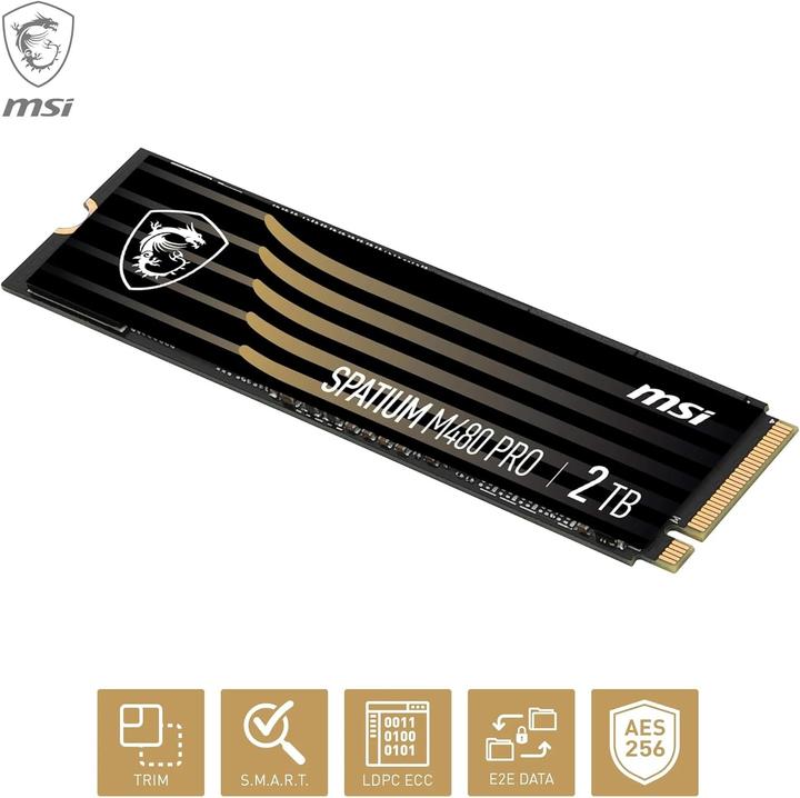 Image du produit MSI Spatium M480 Pro (2000 Go, M.2 2280)