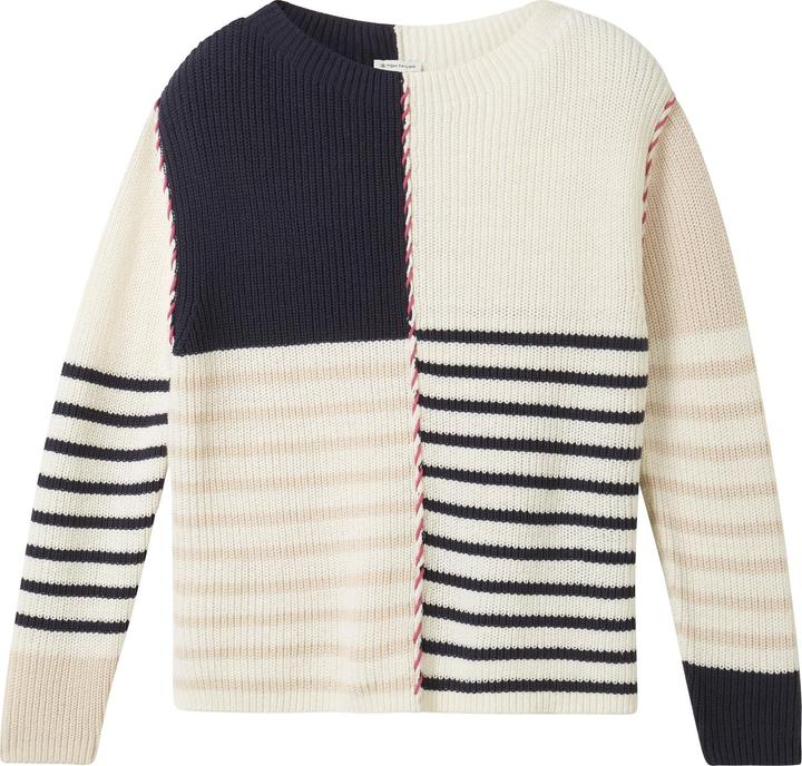 Produktbild Tom Tailor knit patched stripe pullover (XXL)