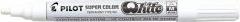 Actual product image Pilot SUPER COLOR White permanent marker, medium, white (White, 2 mm, 1 x)