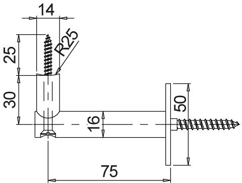 Productafbeelding Kws Leuningsteunen (Roestvrij staal)