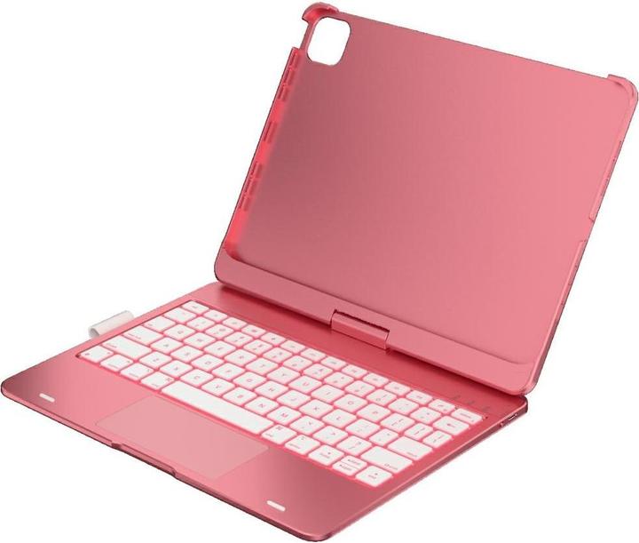 Produktbild Typecase Case Flexbook Touch with keyboard for iPad Air 11" M2 2024 / M3 2025 / M4 2026 pink (Apple iPad Air 11 2024, Apple iPad Air 11 2025, Apple iPad Air 11 2026)