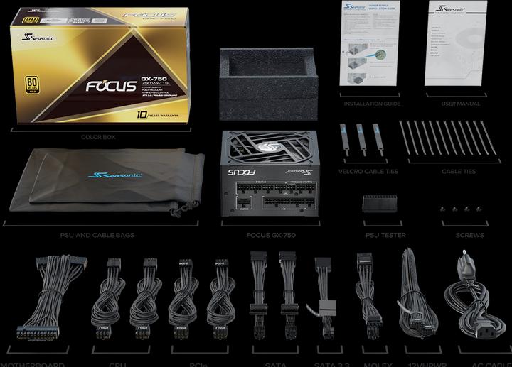 Produktbild Seasonic Focus GX ATX 3.0 (750 W)
