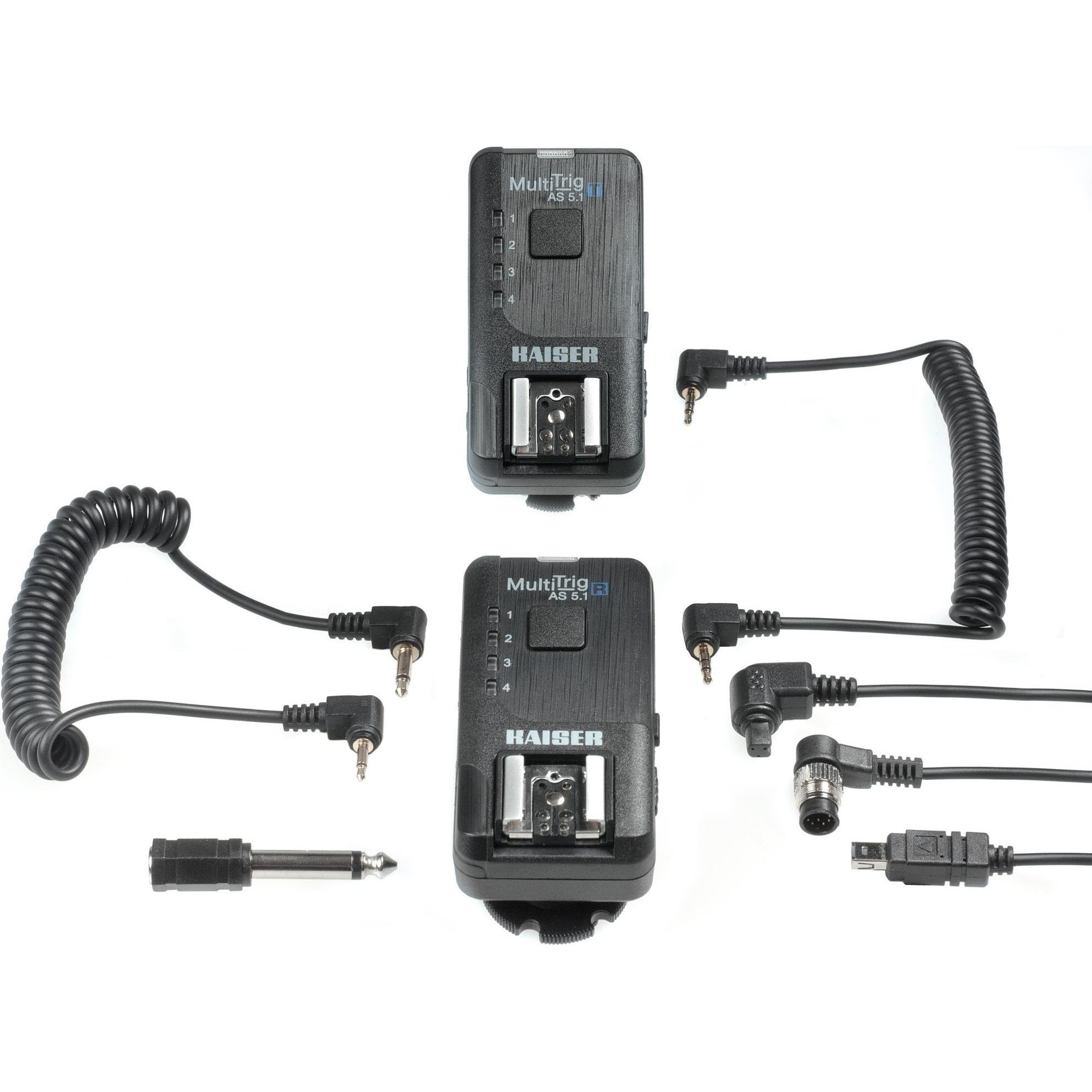 Thumbnail - Kaiser MultiTrig AS 5.1 Funkauslöser-Set (Infrarot, Kabel), Fernauslöser, Schwarz