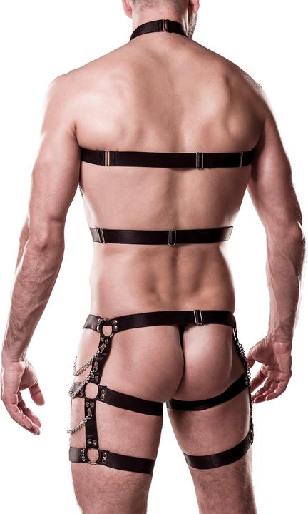 Image du produit Grey Velvet Ensemble de chaînes 3 pièces avec string (M)