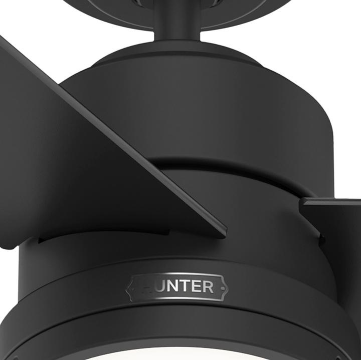 Actual product image Hunter Fans Deckenventilator Greenville Schwarz mit Licht (39 dB)
