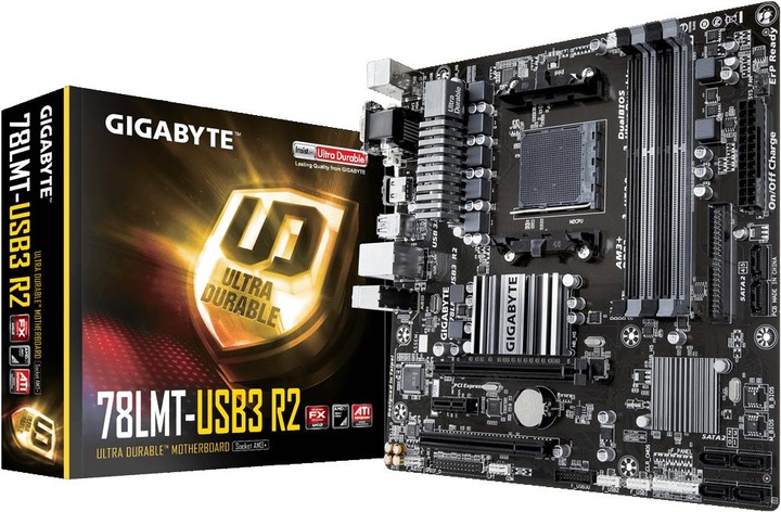 Produktbild Gigabyte GA-78LMT-USB3 R2 Rev1.0 (AM3+, AMD SB710, AMD 760G, mATX)