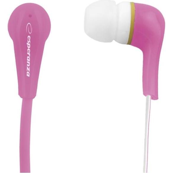 Esperanza Stereo-Ohrhörer Lollipop Pink (Kabelgebunden), Kopfhörer, Pink