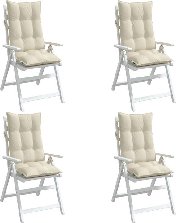 Produktbild vidaXL Hochlehner-Auflagen 4 Stk. Oxford-Gewebe (120 x 50 x 7 cm)