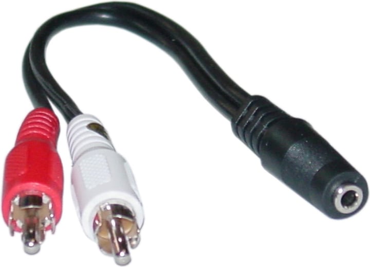 Actual product image Goobay Stereo cable 3.5 mm - Cinch (Headset adapter)