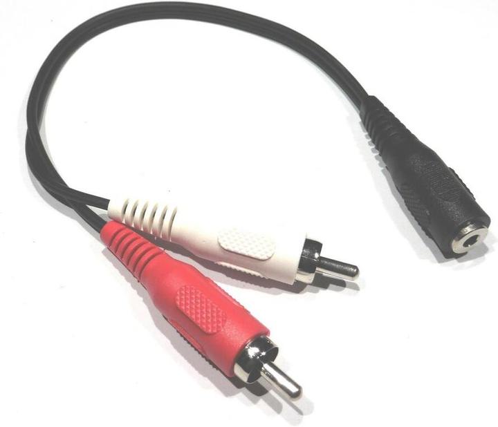 Actual product image Goobay Stereo cable 3.5 mm - Cinch (Headset adapter)