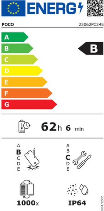 Energie-Label Xiaomi Poco M7 (128 GB, Black, 6.90", Hybrid Dual SIM, 4G)