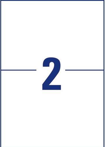 Produktbild Avery Antimikrobielle Etiketten 210 x 148 mm, 10 Blatt, Weiss