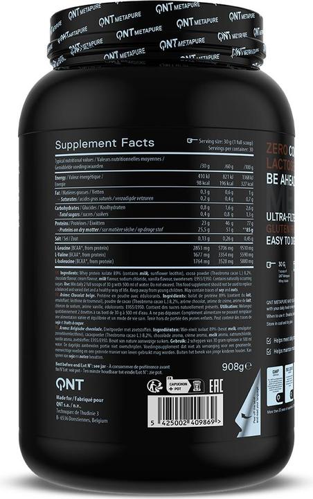 Actual product image QNT MetaPure (Milk Chocolate, 1 x, 908 g)