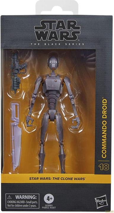 Produktbild Hasbro Star Wars: The Clone Wars Black Series Actionfigur Commando Droid 15 cm