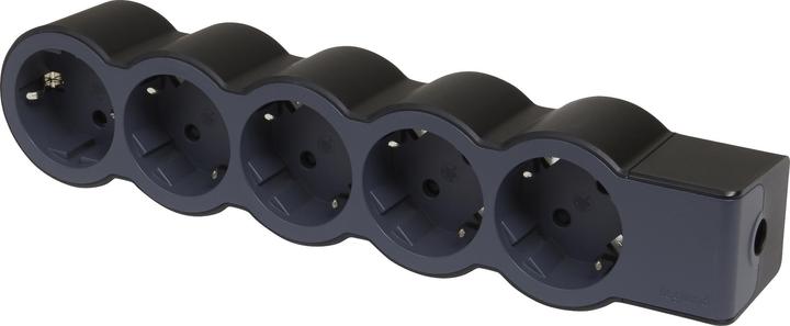 Image du produit Legrand Multiprise plate 5x prise, sans câble Câble noir 694578 (5x, CEE 7/3)