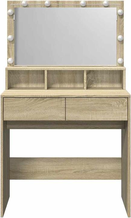 Image du produit VidaXL Coiffeuse avec éclairage LED (80 x 41 x 134,5 cm)