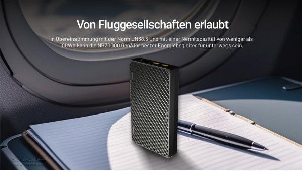 Productafbeelding Nitecore NB20000 Gen3 (20000 mAh, 22.50 W, 72 Wh)