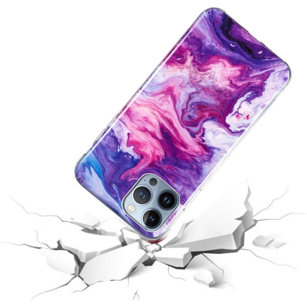 Thumbnail - König Design Schutz Handy Hülle für Apple iPhone 15 Pro Case Cover Marmor Bumper Etuis Schale (Apple iPhone 15 Pro), Sma...