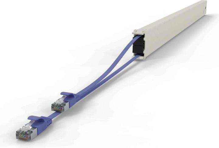 Actual product image PATCHBOX Cassette / 30RU / STP / Violet (STP, U/FTP, CAT6a, 1.80 m)