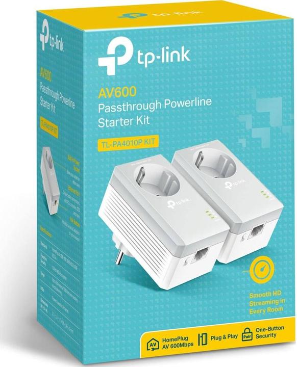 Immagine prodotto TP-Link Adattatore Powerline Nano Ethernet 500Mbps TL-PA4010PKIT (500 Mbit/s)