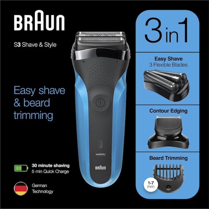 Actual product image Braun Series 3 Shave&Style