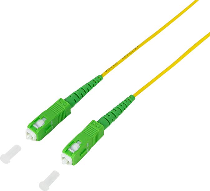 Produktbild LogiLink LWL Patchkabel, 2x SC-Simplex, OS2, 20 m, gelb SC-Simplex Stecker (20 m)