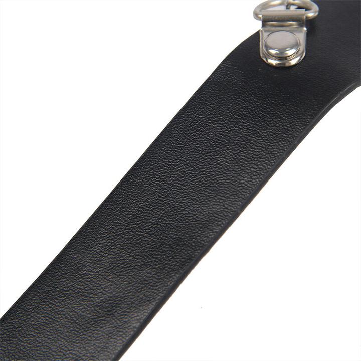 Actual product image Subblime 953720 Bondage Leather Strap Breast Clamps Black One Size